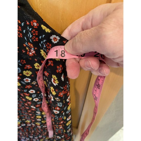 BCBG MAXAXAZRIA Size XS Shirt Dress Floral Multi-Color Print Pattern Two layers - Picture 5 of 6